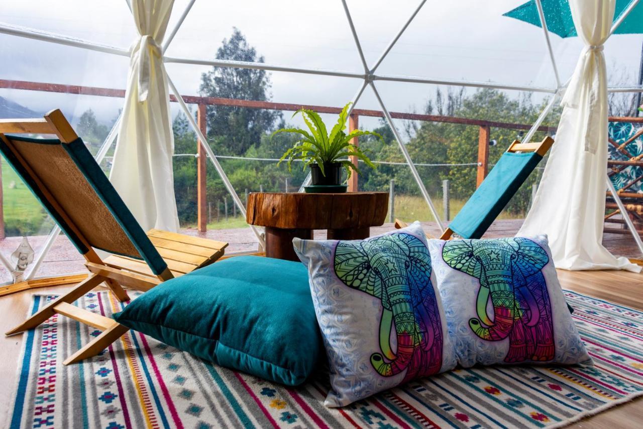 Glamping Claro De Luna Guatavita Esterno foto
