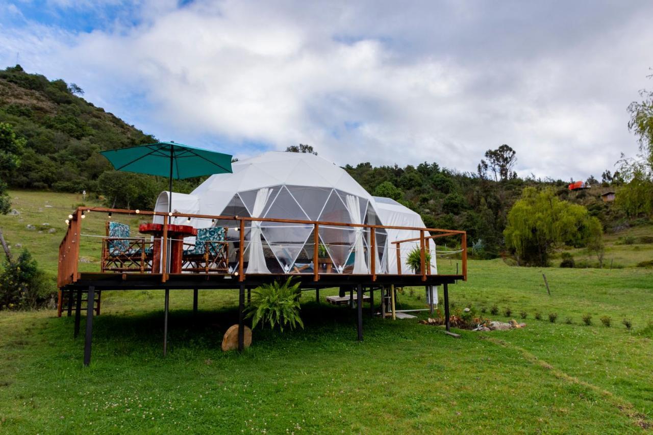 Glamping Claro De Luna Guatavita Esterno foto