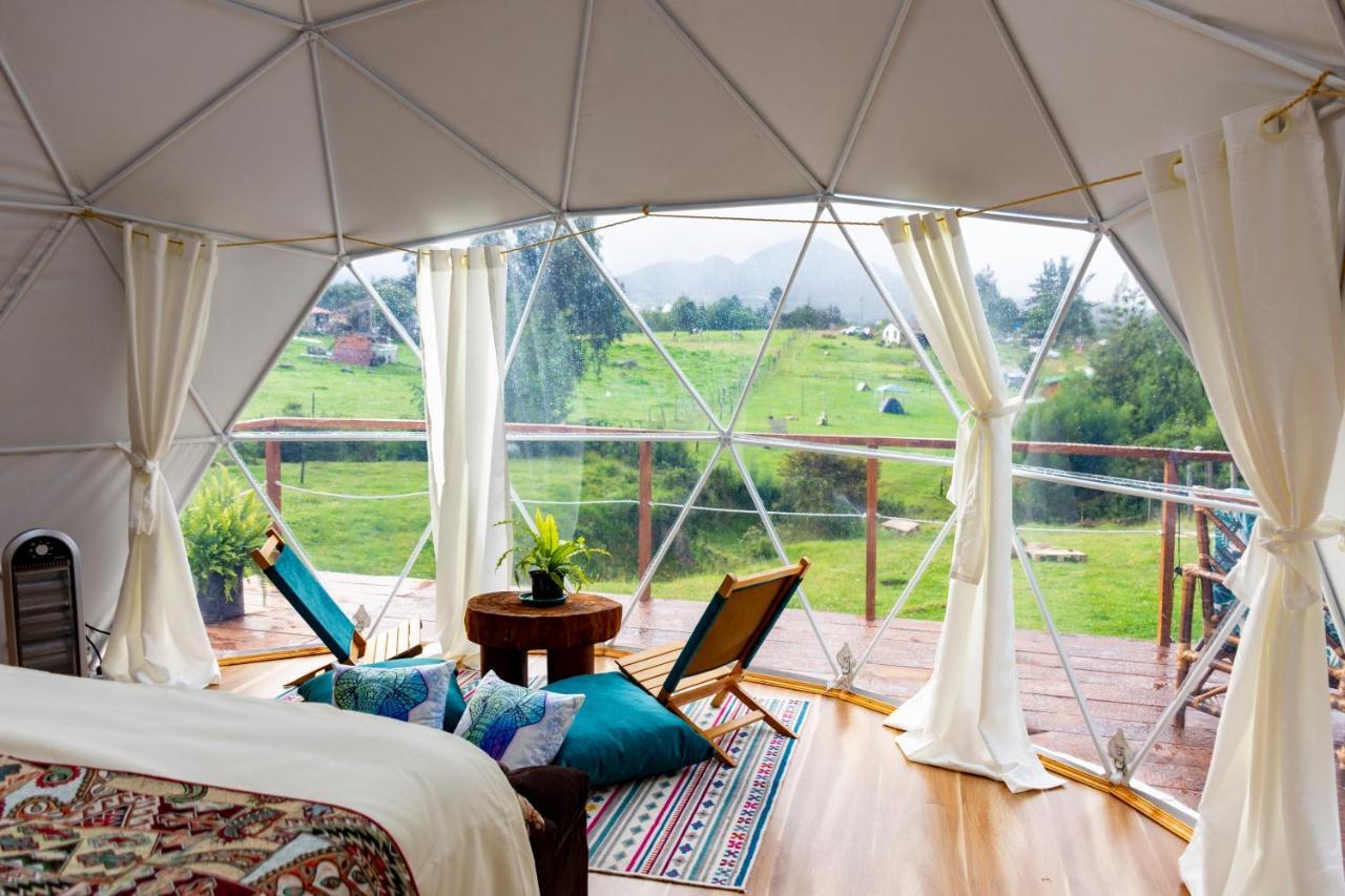 Glamping Claro De Luna Guatavita Esterno foto