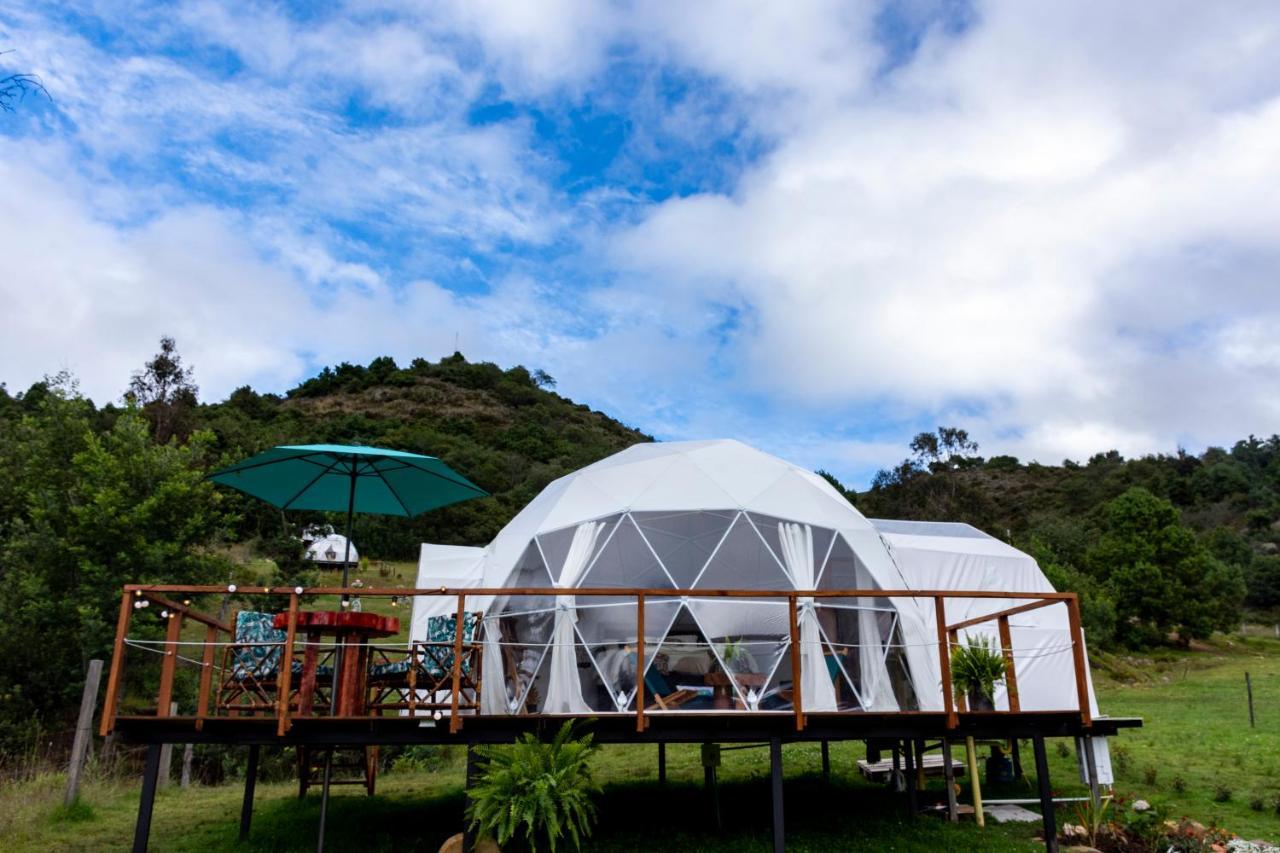 Glamping Claro De Luna Guatavita Esterno foto