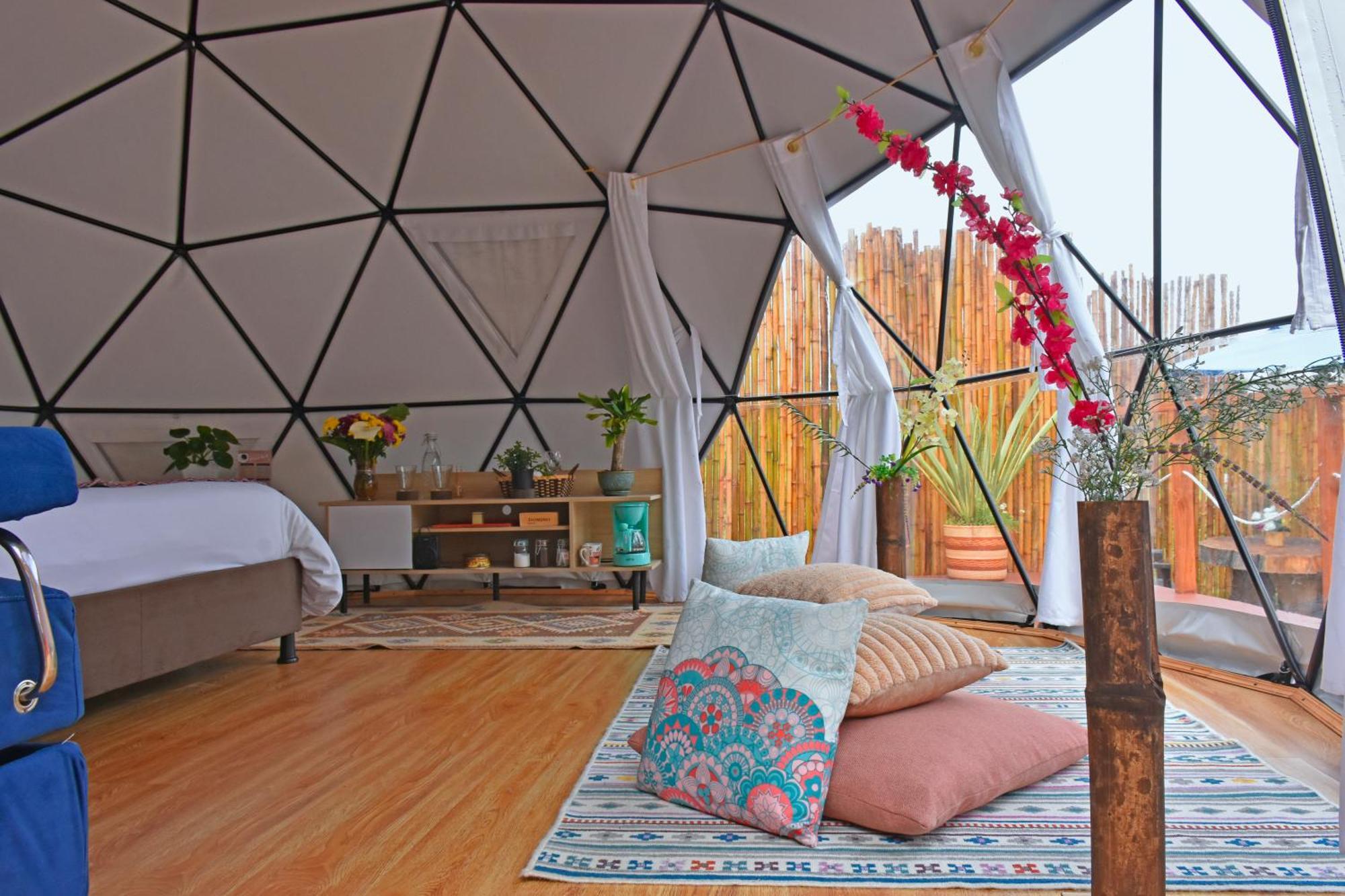 Glamping Claro De Luna Guatavita Esterno foto